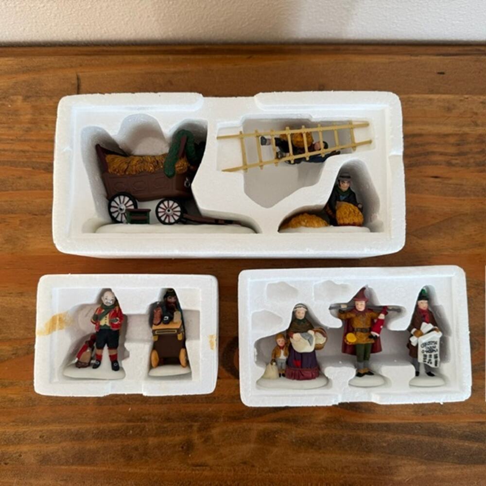 Department 56 Mixed Lot #9 Thatchers, Cobbler and Clock Peddler +1
